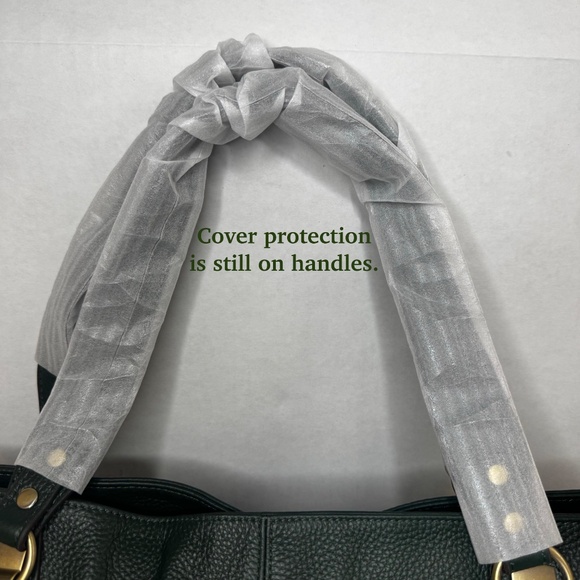 Dark Green Leather Hobo Bag/Purse/Handbag/Soft - Picture 2 of 14